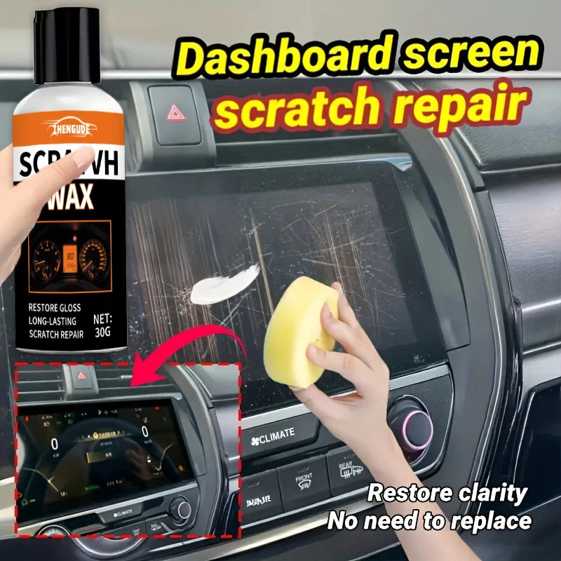 VANGUARD TOOLS|Car Scratch Repair Wax, Dashboard Screen Scratch Repair Agent |   Suitable for Various Scratch Repairs on Central Consoles, Helmets, Glass, Acrylic, and Glasses.