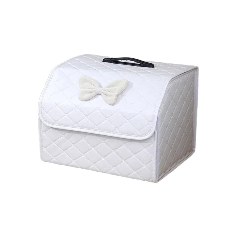 Car Trunk Storage Organizer (Foldable Design) – Compact Cargo Box for Keeping Your Vehicle Interior Organized and Clutter-Free