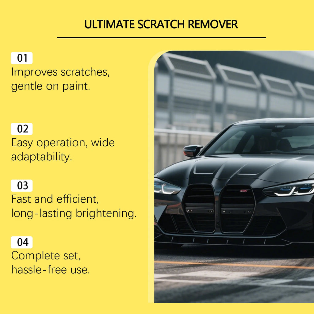 Car Scratch Repair Kit: Polishes, restores and brightens dull car paint, ideal for daily effective maintenance and care.