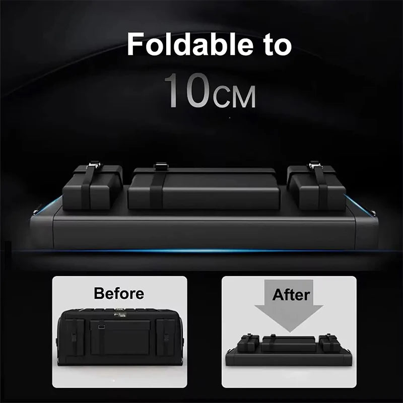 Car Trunk Storage Organizer With Lid Universal Car Trunk Organizer 70L Storage Box Oxford Cloth Folding Organizador