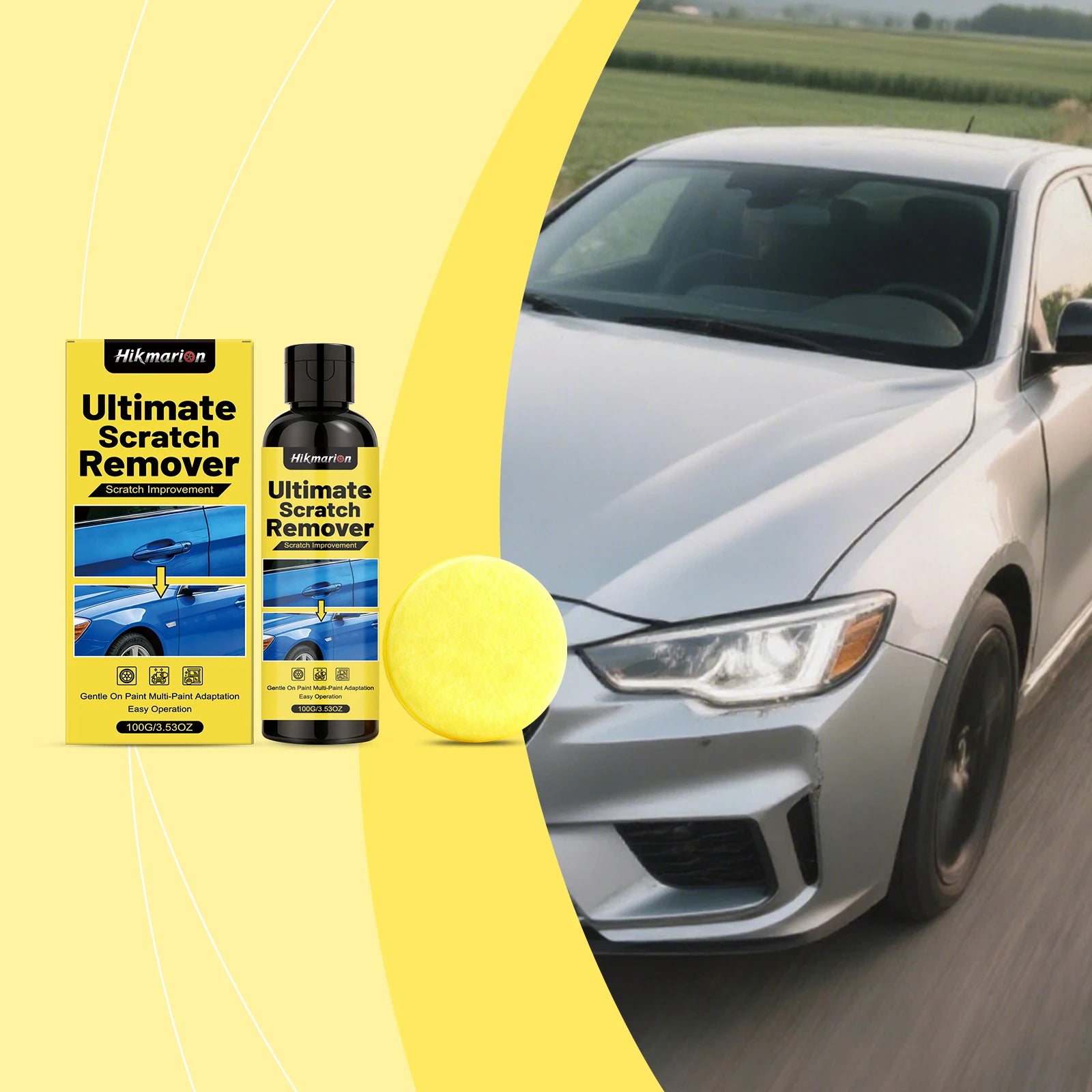 Car Scratch Repair Kit: Polishes, restores and brightens dull car paint, ideal for daily effective maintenance and care.